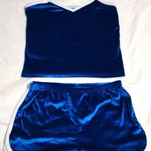 Velvet Crop Cami w/ Shorts